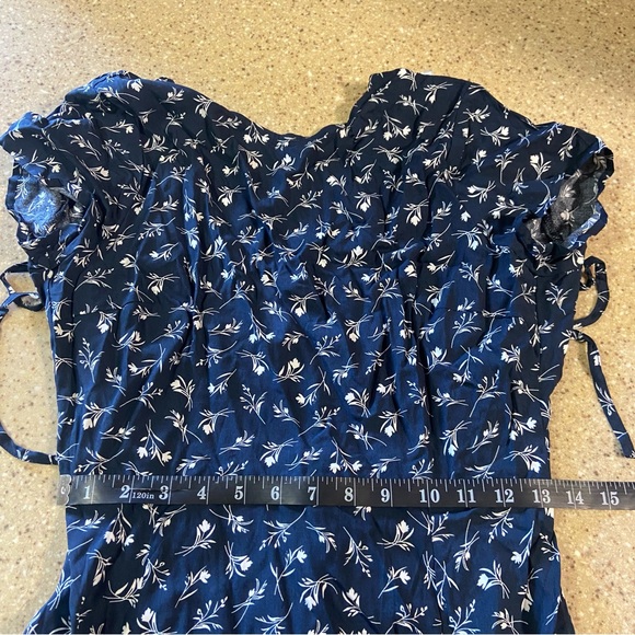 Lulus New Desires Navy Blue Floral Print Backless Maxi Dress - Picture 6 of 11